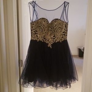 Short Blue Prom Dress